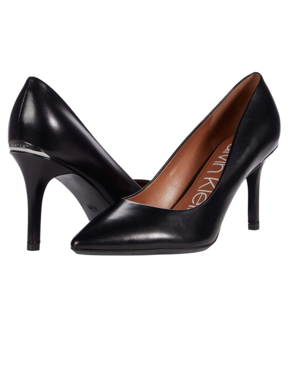 Calvin Klein Gayle Black Pointed-Toe Stiletto Pumps